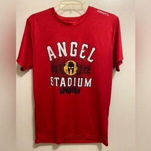 Craft Men’s LA California Angels Baseball Red Shirt S Stadium Spartan Chest 36”